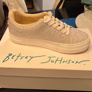 BETSY JOHNSON pearl sneakers